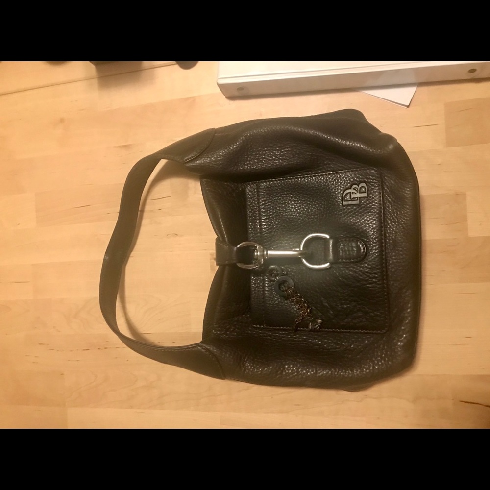Brown leather bag